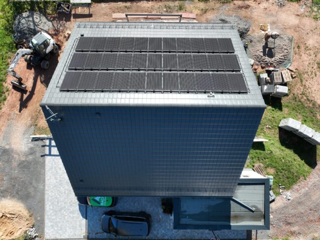 PVT-Anlage von oben PVT-Anlage von oben